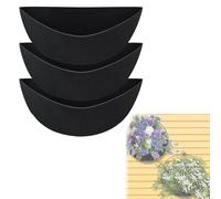 IRCKONCI Lot de 3 doublures de pot de fleurs demi-rondes, 30,5 cm, 35,6 cm, 40,6 cm, doublure en feutre pour pot de fleurs d'intérieur et d'extérieur (35,6 cm)