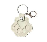 IRCKONCI Porte-clés en Cuir avec Motif De Pattes De Chien, Souvenir for Animaux De Compagnie, Idéal for Ranger Vos Poils De Chien, Idéal for Un Sac À Main Ou Un Porte-clés(White)