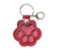 IRCKONCI Porte-clés en Cuir avec Motif De Pattes De Chien, Souvenir for Animaux De Compagnie, Idéal for Ranger Vos Poils De Chien, Idéal for Un Sac À Main Ou Un Porte-clés(Red)