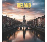 Ireland 2026 Calendar: Scenic Monthly Views of Rolling Meadows, Stone Villages, Coastal Shores & Green Hills • U.S. Holidays with Notes | 8.5 × 8.5 in