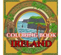 Ireland Calm| Adult Coloring Book of Cliffs, Castles & Celtic Knots: 50 Simple, Relaxing Pages with Gentle Intricate Patterns - Cliffs of Moher, ... Cottages, Round Towers & Coastal Scenes