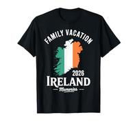 Ireland Family Vacation 2026 Matching Group Trip Flag Map T-Shirt