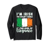 Ireland Flag Proud Elegant Irish Boyfriend Girlfriend Manche Longue