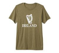 Ireland Harp Irish Soccer Shirts St Patrick's Day T-Shirt Haut de Gamme