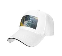 Ireland Outdoors County Clare The Cliffs Print Sandwich Casquette de baseball respirante unisexe décontractée pour usage quotidien Sport, blanc, Taille unique