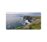 Ireland Outdoors County Clare The Cliffs Sous-main de bureau avec base en caoutchouc antidérapant et imperméable Grand tapis de souris de jeu étendu 82,6 x 30,9 cm Grand tapis de souris pour bureau