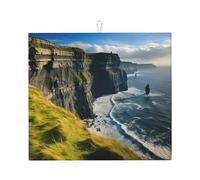 Ireland Outdoors County Clare The Cliffs Tapis de séchage pliable antidérapant à séchage rapide absorbant pour comptoir de cuisine