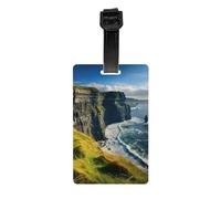 Ireland Outdoors Étiquette de bagage imprimée Clare The Cliffs pour valises, étiquettes de sac, étiquettes de valise, étiquettes de sac de voyage pour bagages