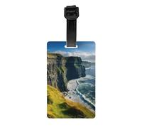 Ireland Outdoors Étiquettes d'identification imperméables pour valises Motif comté de Clare The Cliffs Utilisation quotidienne