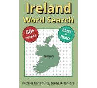 Ireland Word Search Puzzle Book: Search with Easy to Read Print about Ireland and More | 6x9 inches, 110 pages | 50+ Puzzles ... Gifts for Vacations, Holidays & Free Times