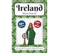 Ireland Word Search: Puzzle Book With Easy to Read Print about The Emerald Isle | 6x9 inches 110 pages | 50+ Puzzles… Gift for Vacations, Holidays, Travel Games