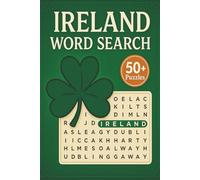 Ireland Word Search Puzzle Book: Word Searches with Easy to Read Print about Ireland, Places, Funny Slang and More | 6x9 inches, 110 pages | 50+ Puzzles ... Gift for Vacation, Birthday, And Free Times