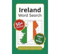 Ireland Word Search Puzzle Book: Word Searches with Easy to Read Print about Irish, Celtic, Gaelic and More | 6x9 inches, 110 pages | 50+ Puzzles ... Gift for Vacations, Holidays and Free Times