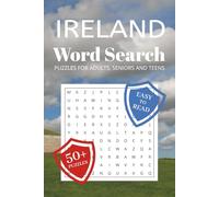 Ireland Word Search Puzzle Book: Word Searches with Easy to Read Print about Irish, Celtic, Gaelic and More | 6x9 inches, 110 pages | 50+ Puzzles ... Gift for Vacations, Holidays and Free Times