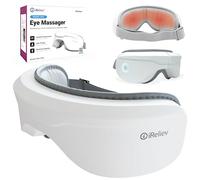 iReliev Masseur des yeux avec chaleur, Bluetooth Musique, Masseur chauffant pour les migraines, la fatigue oculaire, les cernes, les yeux secs améliore le sommeil, meilleur cadeau pour femme/homme