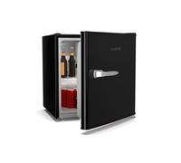 KLARSTEIN Irene 46 L Mini réfrigérateur rétro - Silencieux 37 dB, Thermostat réglable, Petit réfrigérateur de chambre, Économe en Énergie, Noir