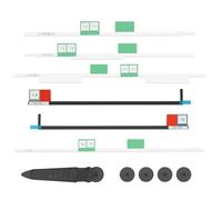 Irenwarl Bandes adhésives pour écran LCD, bande adhésive, bande de rechange compatible avec Apple iMac 27" A1419 Retiona 2012-2015, avec outils pour ouvrir l'écran LCD (modèle mis à jour)