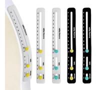 Irenwarl Lot de 4 compteurs de scores de tennis portables, tableau d'affichage facile à monter pour l'entraînement de tennis, raquette de tennis, record de score avec bandes adhésives, compteur de