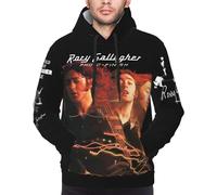 Ireser Rory Music Gallagher Sweat à capuche à manches longues pour homme Imprimé graphique Sweat à capuche avec cordon de serrage, Noir , L