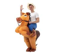 IRETG Déguisement Gonflable Chevaux objet insolite Gonflable Les costume Taille Adulte pour halloween cosplay