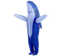 IRETG Déguisement Gonflable Requins objet insolite Squalus paniculata Gonflable costume dinosaure Taille Adulte Jaws Jumpsuit pour halloween cosplay