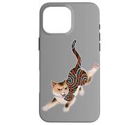 Irezumi Flash Tatouage Chat Chaton Coque pour iPhone 16 Pro Max