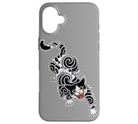 Irezumi Flash Tatouage Chat Coque pour iPhone 16 Plus