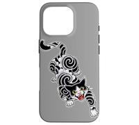 Irezumi Flash Tatouage Chat Coque pour iPhone 16 Pro