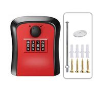 IRFHDCX Boite À Clé Sécurisée Boîte de Verrouillage par Mot Passe antivol for la Maison, Gestion du Stockage des Yeux Chat, décoration, boîte à clés Murale sécurisée(Button Red)