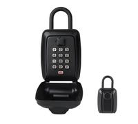 IRFHDCX Boite À Clé Sécurisée Coffre-Fort à clé, boîte de Rangement secrète, Verrouillage sécurité par Mot Passe, sans, for la Maison ou Le Bureau, Combinaison Portable, Fixation Murale(Black)