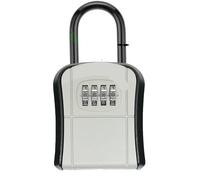 IRFHDCX Boite À Clé Sécurisée Coffre-Fort à clés avec Mot de Passe en Alliage Zinc, matériau métallique, for l'extérieur, 4 numériques(White)