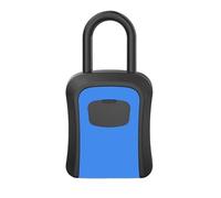 IRFHDCX Boite À Clé Sécurisée Coffre-Fort À Clés, Boîte De Rangement Combinaison Portable, Murale, Code Réinitialisable, Sécurité for Le Bureau Domicile(Blue-Plastic)