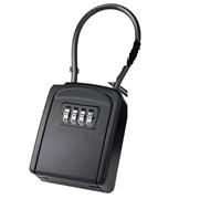 IRFHDCX Boite À Clé Sécurisée Coffre-Fort à clés Portable et étanche for l'extérieur l'intérieur for Agents immobiliers for de Maison Cache-clés Combinaison(Black Aluminium)