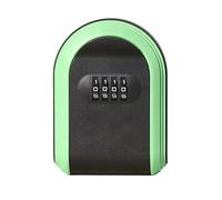 IRFHDCX Boite À Clé Sécurisée Coffre-Fort à clés résistant aux intempéries avec Combinaison 4 Chiffres, boîtier de Rangement sécurité for d'extérieur, boîte Verrouillage clé fixée au Mur(Black Green)