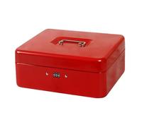 IRFHDCX Boite À Clé Sécurisée Coffre-Fort verrouillable en Acier avec Serrure et Plateau de tiroir-Caisse Couvercle, Petit Coffre-Fort clé(White)