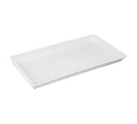 IRFHDCX Coupelle Pot De Fleur 1 Soucoupe en Plastique for Pot de Fleurs d'intérieur/extérieur, avec bac récupération des Gouttes(White-32cmX16cm)