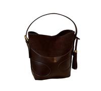 IRFHDCX Sac Daim Marron Sac Seau En Faux Daim For Femme, À Bandoulière Patchwork, Couleur Unie, Fourre-tout Tendance, Réglable(Purple Red)