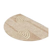 IRFHDCX Tapis De Bain Paillasson Demi-Rond à Ligne incurvée Minimaliste, Tapis d'entrée Durable et antidérapant, de Sol for la décoration Maison du Porche(60x90cm 24x36inch)
