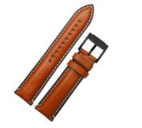 IRFKR Sangle de montres Gélineleather à libération rapide pour fossile FTW1114 4016ME3110 FS5436 24 20 2 Band de surveillance de 2 mm pour Huawei Pro 2 Gear S2 S3(Brown black clasp,24mm)