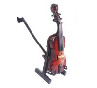 Irfora 1:12 Scale Mini Violin Model Exquisite Decor for Dollhouse (Mini)