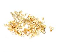 Irfora 100 Pièces Bornes à Anneau de Cosse en Laiton pressé à Froid extrémité à Sertir de Câble, Sertissage d'extrémité de Câble de Batterie, Connecteur M4 4,2 Mm, Ignifuge pour Câble