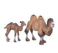 Irfora 2 Pièces Figurine de Chameau Ensemble, Jouet Animal pour Enfants | Soigneusement peint à la main, Bords lisses, Idéal pour l\'apprentissage, Favorise la sensibilisation aux espèces, Idéal
