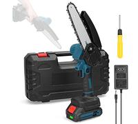 Irfora 21 V 6 pouces Scie d'élagage électrique portable Petite tronçonneuse à bois Moteur à brosse Outil de travail du bois à une main pour l'utilisation de la coupe de jardin verger