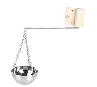 Irfora Bol D'accessoires de Sauna, Tasse D'huile Essentielle pour Salle de Sauna, Bâton en épicéa avec Acier Inoxydable pour Pierre de Sauna, Chauffage Infrarouge, Bras Oscillant et