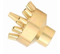 Irfora Buse de Diffusion Universelle en Cuivre, Multi-trous, Filetage Femelle 2,5 Cm pour Fontaine D'eau de Jardin avec Spécifications, Belle Apparence, Installation Simple pour Cour