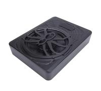 Irfora Caisson de Basses amplifié Fin 10 Pouces 800W pour Voitures (Blue) | Lumière ambiante LED, alliage d\'aluminium robuste, conception peu encombrante, contrôle des basses à distance, entrée de