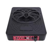 Irfora Caisson de Basses amplifié Fin 10 Pouces 800W pour Voitures | Lumière ambiante LED, alliage d\'aluminium robuste, conception peu encombrante, contrôle des basses à distance, entrée de