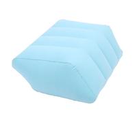 Irfora Coussin Gonflable D'élévation Portatif de Soutien de Confort Cale Jambe pour S'incliner, S'étirant pour des Voyages Longs Courriers Bleu