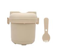 Irfora Cuiseur à Riz pour -ondes avec Couvercle Intérieur isolé, Cuisson Rapide Effort pour le Déjeuner au Bureau, les Repas au -ondes, Conception Compacte, Matériau PP