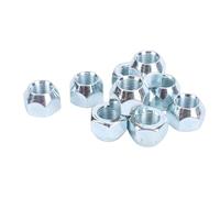 Irfora Écrous de Roue pour Remorque 1/2-20in zingué Ensemble | Construction durable, conception à extrémité ouverte, 10 pièces, compatible avec une clé 13/16